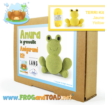 Amigurumi Crochet Kit - TERRI la grenouille the frog - FROGandTOAD Créations ©